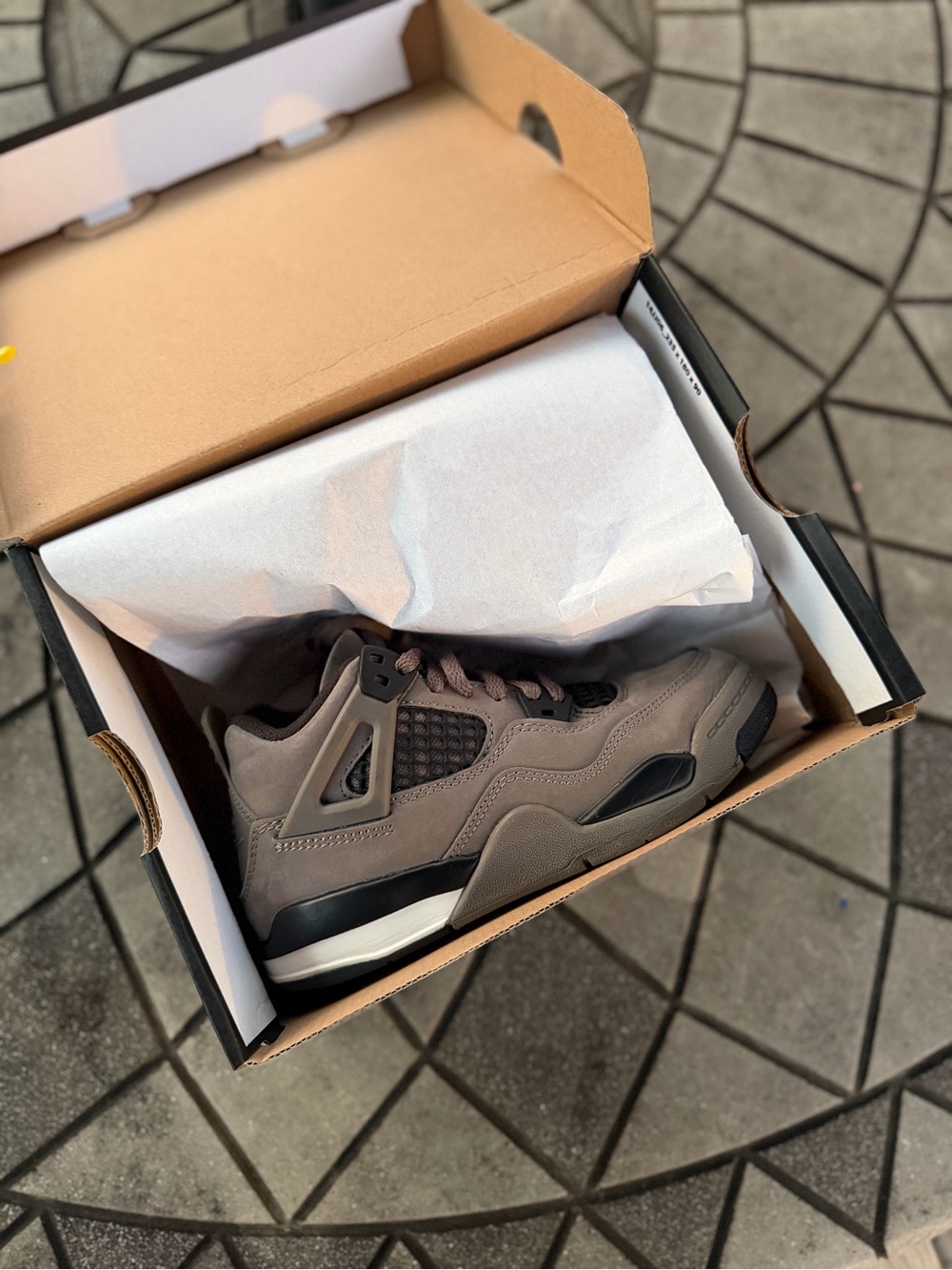 Jordan Kids Shoes Brown Gray Black Retro Sneaker